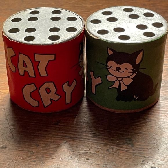SET OF 2 VINTAGE “CAT CRY” TOY FROM JAPAN 50’s 60’s Beautiful Condition RARE! - Picture 11 of 16